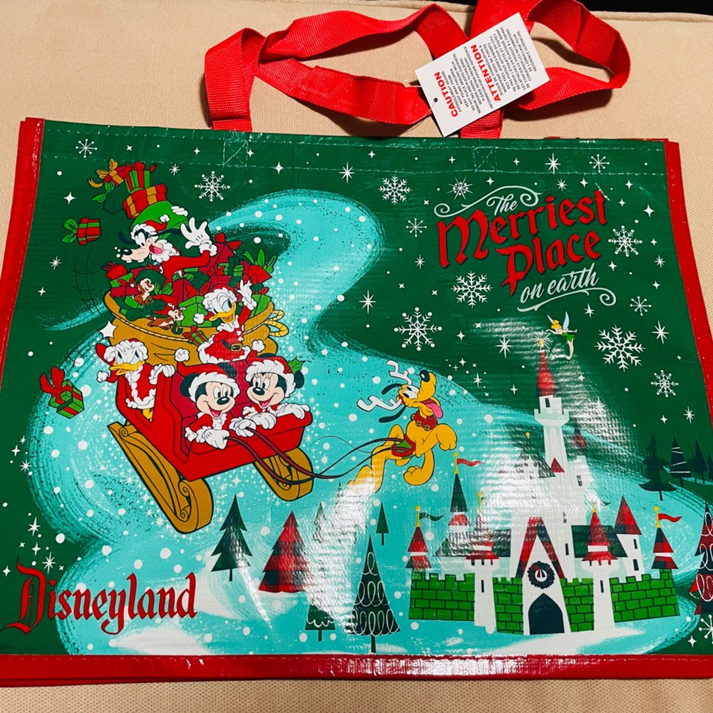 Disney Green and Red Tote Bag